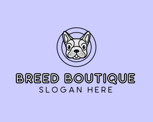 French Bulldog Dog logo