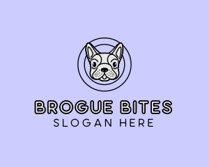 French Bulldog Dog logo design