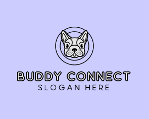 French Bulldog Dog logo design