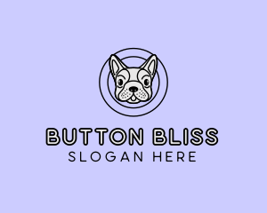 French Bulldog Dog logo design