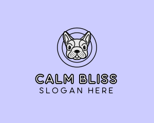 French Bulldog Dog logo design