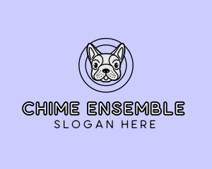 French Bulldog Dog logo design