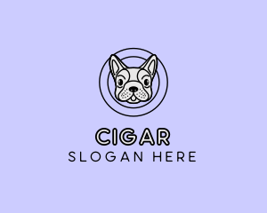 French Bulldog Dog logo design