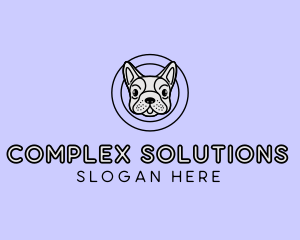 French Bulldog Dog logo design