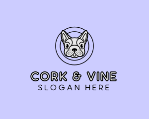 French Bulldog Dog logo design