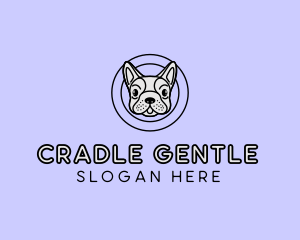 French Bulldog Dog logo design