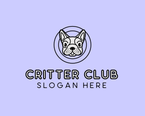 French Bulldog Dog logo design