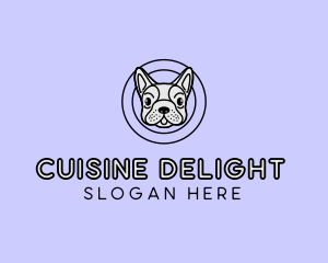 French Bulldog Dog logo design