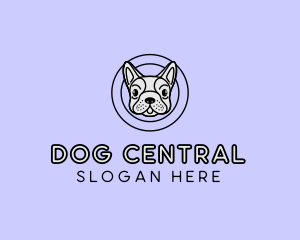 French Bulldog Dog logo design