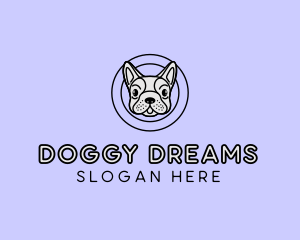 French Bulldog Dog logo