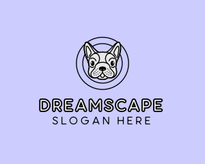 French Bulldog Dog logo design