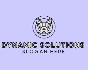 French Bulldog Dog logo design