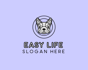 French Bulldog Dog logo design