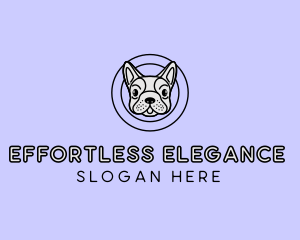 French Bulldog Dog logo design