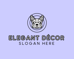 French Bulldog Dog logo design