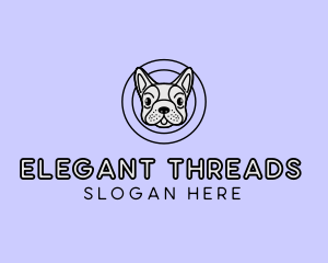 French Bulldog Dog logo design