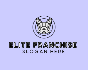 French Bulldog Dog logo design