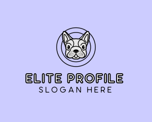 French Bulldog Dog logo design