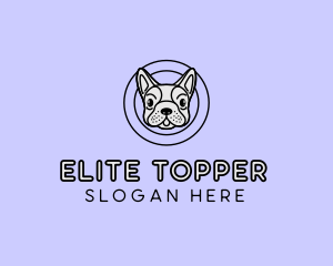 French Bulldog Dog logo design