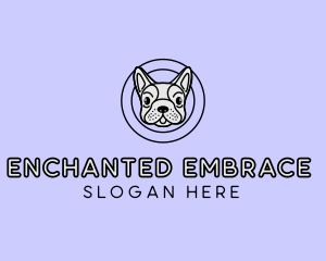 French Bulldog Dog logo design