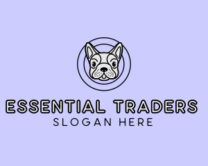 French Bulldog Dog logo design