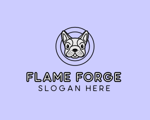 French Bulldog Dog logo design