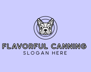 French Bulldog Dog logo design