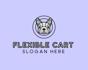 French Bulldog Dog logo design