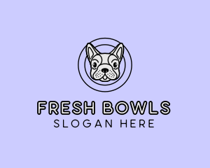 French Bulldog Dog logo design