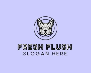 French Bulldog Dog logo design