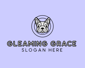 French Bulldog Dog logo design