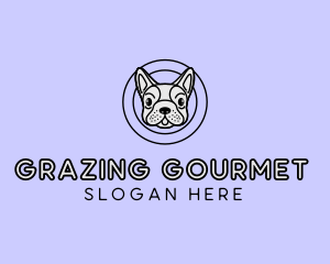 French Bulldog Dog logo design