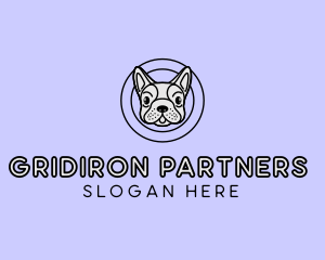 French Bulldog Dog logo design