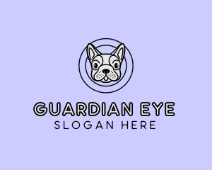 French Bulldog Dog logo design