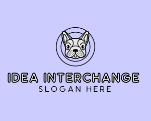 French Bulldog Dog logo design