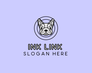 French Bulldog Dog logo design