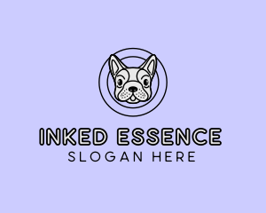 French Bulldog Dog logo design