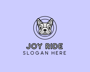 French Bulldog Dog logo design