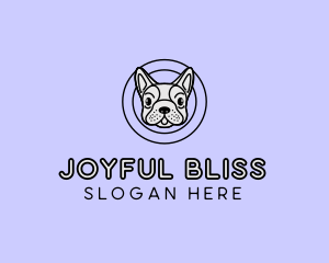 French Bulldog Dog logo design