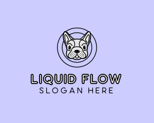 French Bulldog Dog logo design