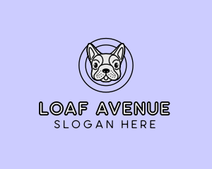 French Bulldog Dog logo design