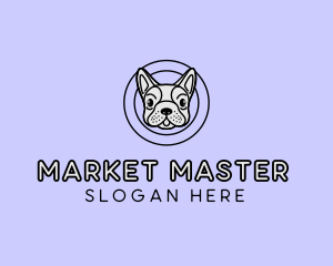 French Bulldog Dog logo design