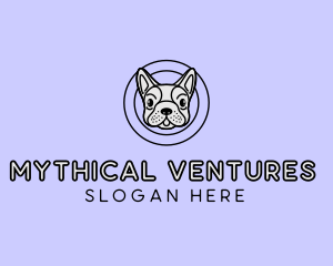 French Bulldog Dog logo design