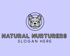 French Bulldog Dog logo design