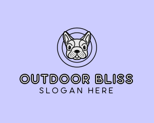 French Bulldog Dog logo design