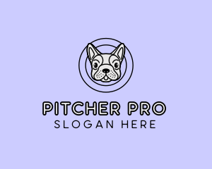 French Bulldog Dog logo design