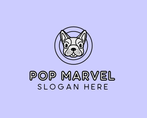 French Bulldog Dog logo design