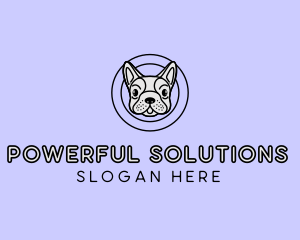 French Bulldog Dog logo design