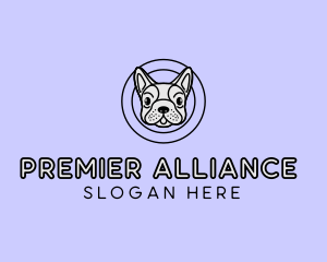 French Bulldog Dog logo design