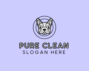 French Bulldog Dog logo design